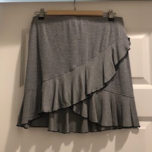 H&M striped ruffle skirt